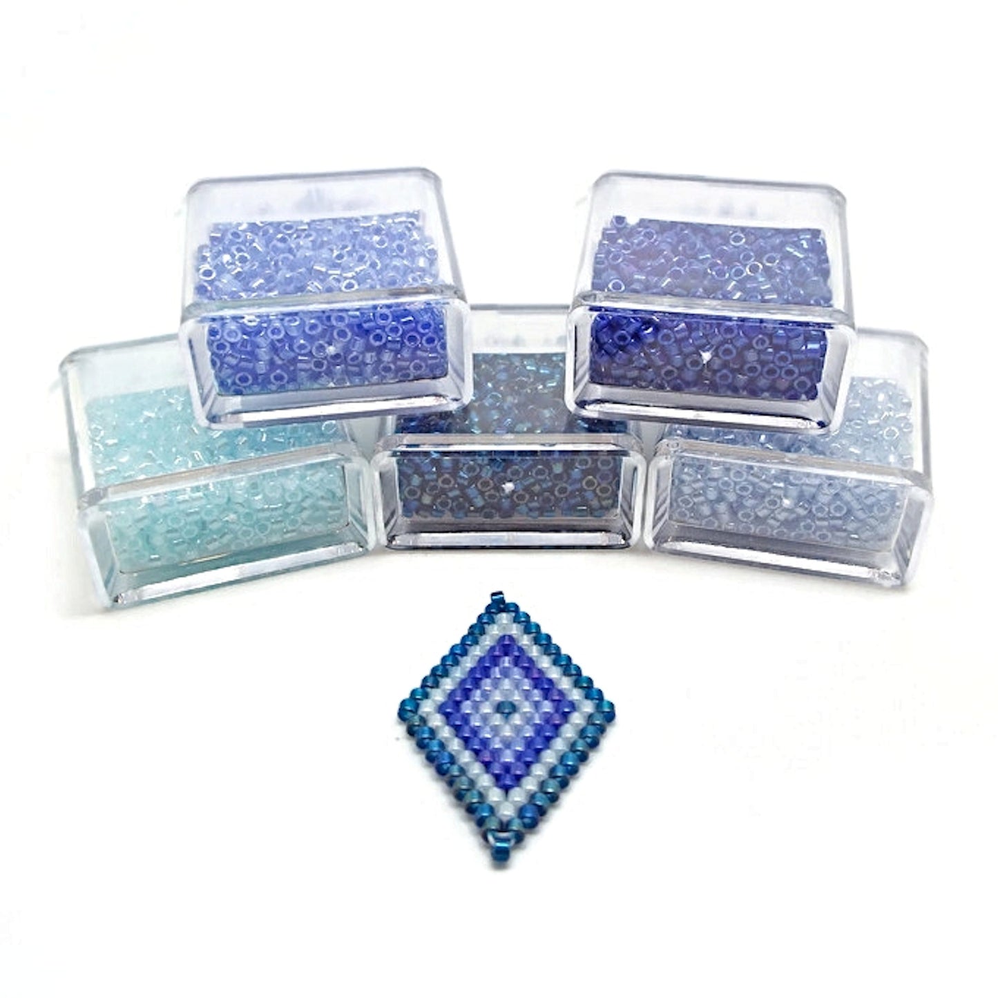 25g Miyuki Delica 11/0 2mm Ocean Waves Seed Beads in 5 Colours for Looming and Beading