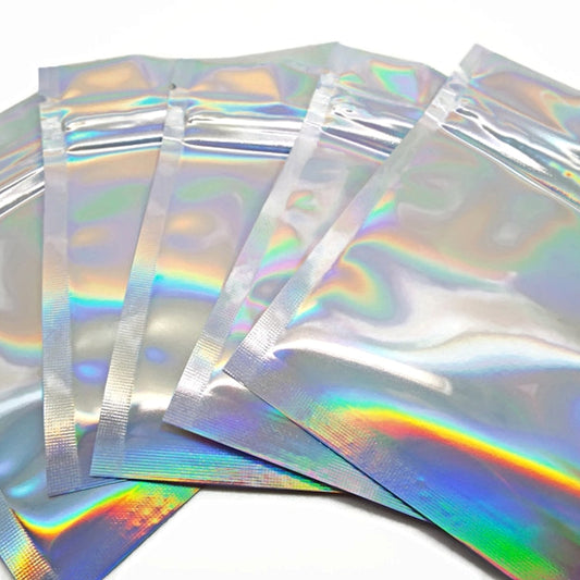 15 Holographic Grip-Seal Jewellery Packaging Gift or Favour Bags 11x8cm