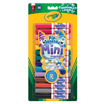 14 Crayola Pipsqueaks Kids Washable Mini Marker Craft Pens, High Quality Colouring Tools for Children