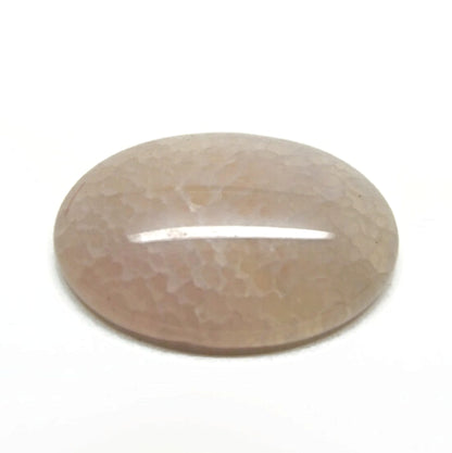 2 Agate Cabochons, 40x30mm, Pink Grey Crackle Agate Jewellery Gemstones