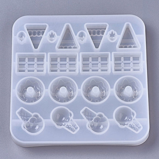 LARGE CANDY Moulds, 170x170x20mm, Chocolate Bar, Ice Cream, Cake & Doughnut Moulds, 32-36mm