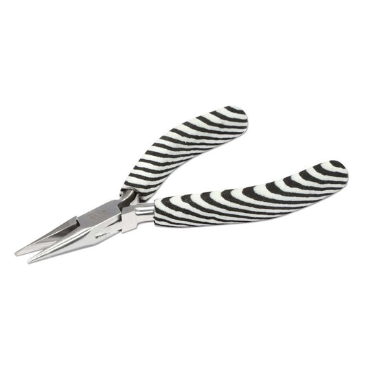 BeadSmith Chain Nose Steel Pliers in a Zebra Design. Boxjoint Jewellery Pliers, Crafting Tool