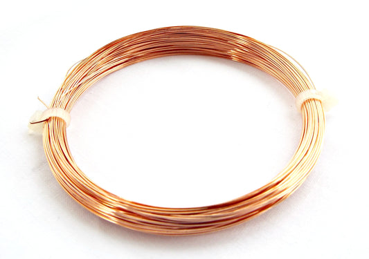 COPPER WIRE in 6 Gauges with an Anti-Tarnish Coating for Craft & Jewellery Making