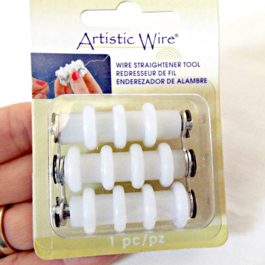 WIRE STRAIGHTENING Tool by Artistic Wire, 3 Roller Compact Straightener for Wire up to 1.6mm (14 Gauge)