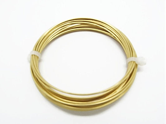 BRASS WIRE in 6 Sizes for Crafts & Jewellery Making,  Sizes 0.4mm up to 1.5mm