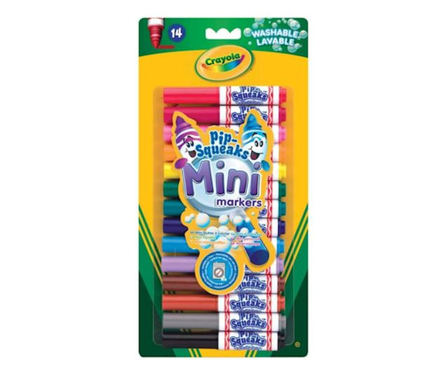 14 Crayola Pipsqueaks Kids Washable Mini Marker Craft Pens, High Quality Colouring Tools for Children