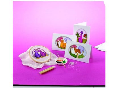 SILK CARD Painting Kit, Makes 6 Cards, Everything Included, Perfect Gift for a Crafter