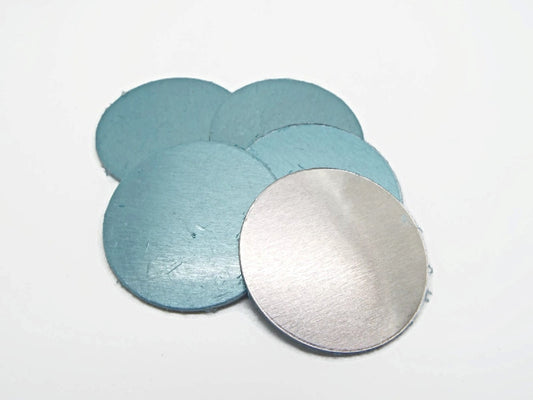 10 Raw Aluminium Disc Blanks, 35mm Round Stamping Tags, 1mm Thick, For Jewellery & Crafts