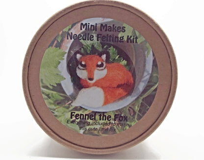 NEEDLE FELTING Fox Kit, Complete Starter Kit, Carded Wool, Felting Needle, Felting Pad, Gift for Crafter