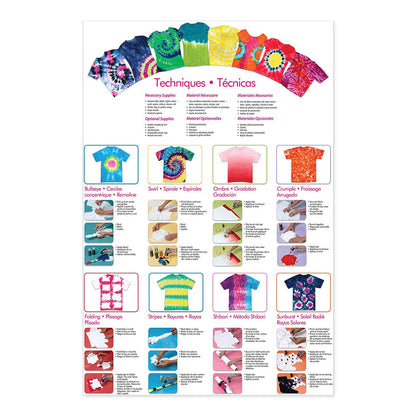 TULIP 59pc TIE DYE Kit with 5 Colors, Just Add Water, Includes Gloves, Rubber Bands, Tie Dye Projects, One-Step Craft Kit