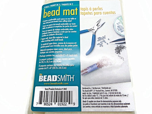 2 MINI BEAD MATS 20x20cm BeadSmith Foam Workspace Beading Tool for Jewelry Making